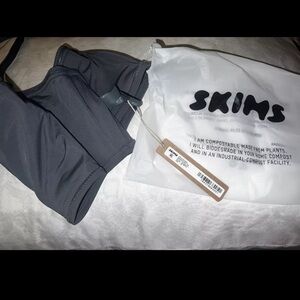 Skims Swim Gunmetal Bandeau Bikini Top, Size 3X NWT